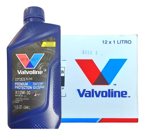 Aceite 10w30 Semi Sintetico Valvoline Pack 12lts