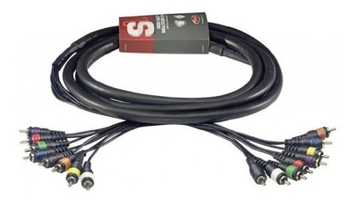 Stagg 10 Pies. Cable Multicore - 8 X Rca Masculino / 8 X Rca