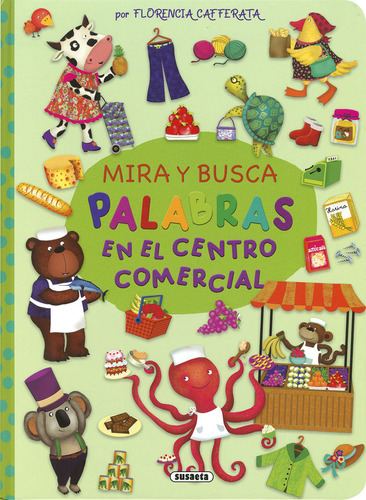 Libro Mira Y Busca Palabras En El Centro Comercial - Caff...