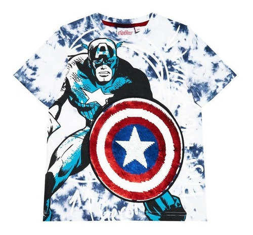 Playera M/c Capitan America Niño Desigual 21sbtk09 C4