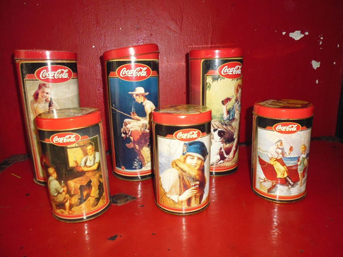 Coleccion De Latas Antiguas De Coca Cola