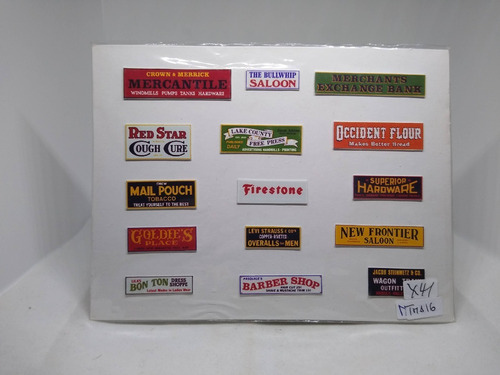 Imagen 6 de 9 de Nico Carteles Con Nombres Empresas Americanas H0 (tma 16)