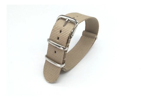 Malla Reloj Nato Zulu 24mm Gruesa Premium Lisa-j/bond Italy Naranja--khaki-verde Militar-negra Negra Con Gris James Bond 60.96 Cm