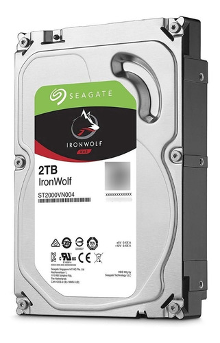 Disco Rigido 2tb Seagate 3.5 Nas Ironwolf Color Gris