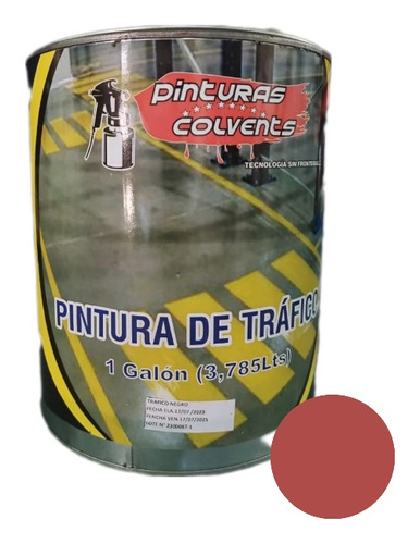 Pintura De Trafico Color Rojo. Alto Brillo. Para Brocal