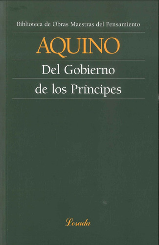 Del Gobierno De Los Principes - Aquino