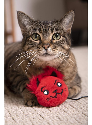 Petlinks Lil' Devil Plush Catnip Cat Toy - Rojo, One Size