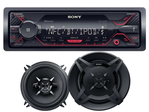 Radio Auto Sony Dsx-a410bt + Parlantes Sony Xs-fb1330