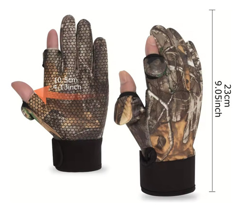Guantes Caza Camoflaje Rt Tactico Multifuncional Termico