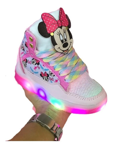 Tenis Botas Deportivas Luces Para Niñas