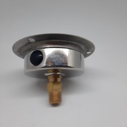 Manometro. Horizontal C/ Flange Inox 0-250 Kg:3500 Psi R.1/4