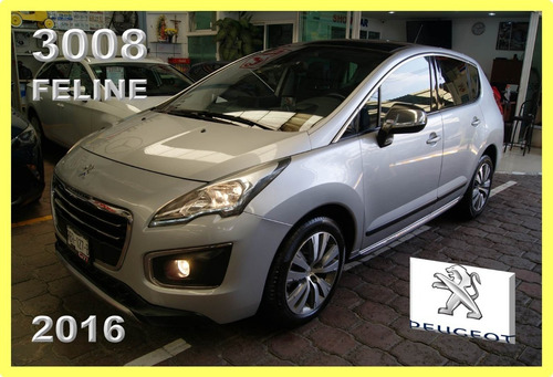 Imagen 1 de 15 de Peugeot 3008 Feline 2016. Aut, Piel, Qc/p, Ra 17 . Impecable