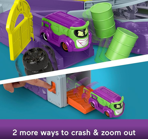 Dc Batman Fisher Price Bathwheels Lanzador Zoom Increible