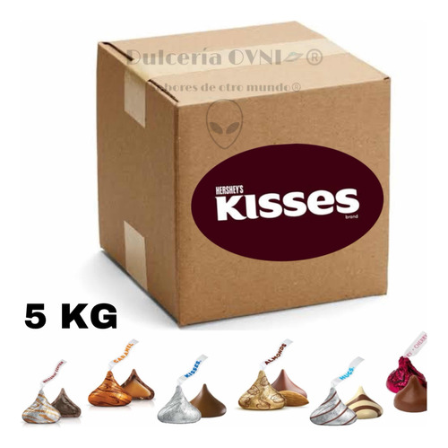5 Kilos De Kisses Hersheys A Granel 6 Sabores Diferentes.