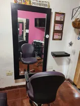 Comprar Barberia Espejo Sillón De Corte Apoya Pie Y Estante