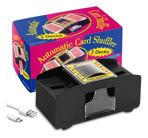 Casino Automatic Card Shuffler Usb/battery Operated For