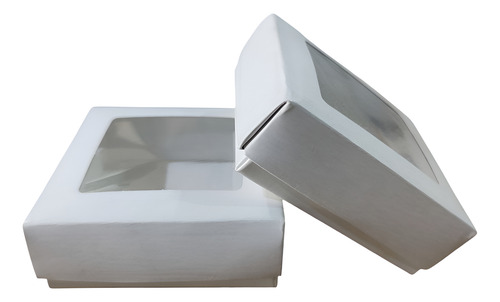 Cajita Cartón Souvenirs 7x7x3. X25u Blanco