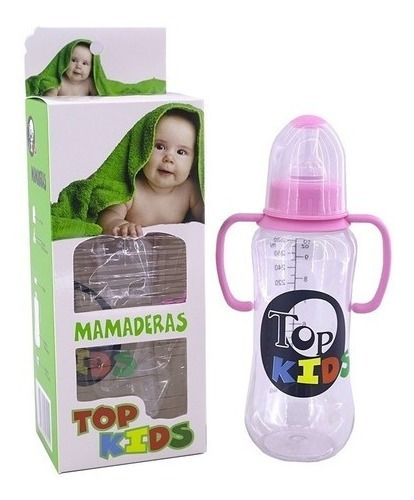 Pack X 6 Mamaderas Con Asa Top Kids 280ml.