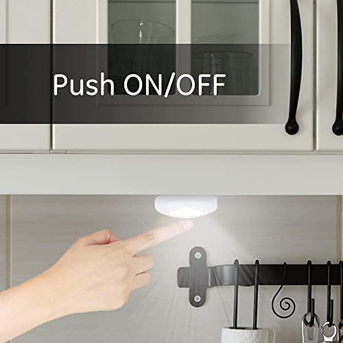 Luz Táctil Mini Led De Ge, Paquete De 4, Funciona Pila...