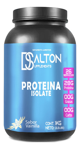 Proteína Whey Hs Hidrolizada Isolate Dalton 1 Kg Sabores Vainilla