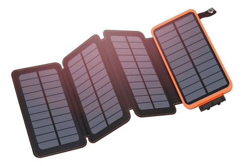 Cargador Solar, Power Bank 25.000 Mah Con Panel Solar