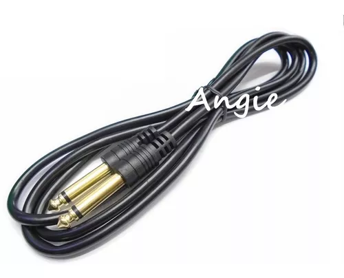 GENERICO Cable Jack Plug 6.3 Mm Macho Guitarra Amplificador 1.5 Mts