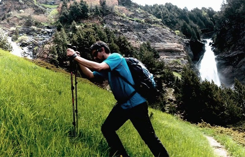 Imagen 6 de 10 de Baston Trekking Baston Montaña Ski Telescopic Alumin Plegabl