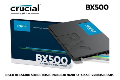 Disco De Estado Solido Ssd Crucial 240gb 10x Fast 