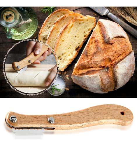 Cuchillo De Panadero Para Pan, Con Mango De Madera, Cortador