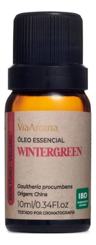 Óleo Essencial Wintergreen Via Aroma 10ml Dor Muscular