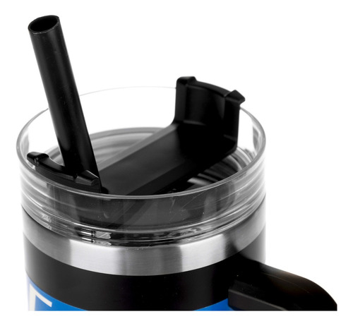 Termo De Acero Inoxidable Ekco 1 L Con Tapa Y Popote
