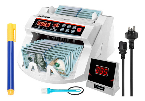 Imagen 1 de 10 de Contadora De Billetes Spica Sp-c20 Detecta Dinero Falso