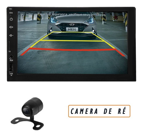 Kit Central Multimídia Gol G4 Mp5 / Mp8 + Moldura + Câmera