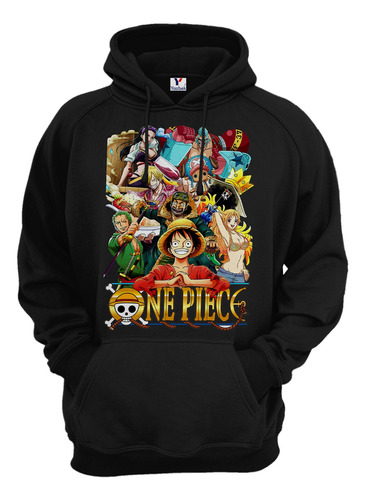 Sudadera One Piece, Con  Capucha Y Cangurera  Unisex 02