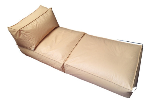 Imagen 4 de 6 de Puff Fiaca Sillón Cama Ecocuero Con Respaldo Movil Oferta !!