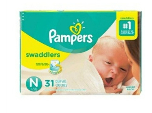 Pañal Pampers Recien Nacido X31 Un - Unidad a $1703