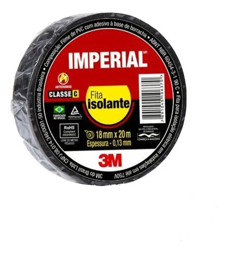 Fita Isolante Imperial 18 Mm X 20 Metros - 3m