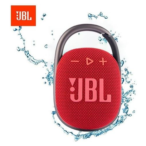Parlante JBL Clip 4 portátil con bluetooth waterproof blue