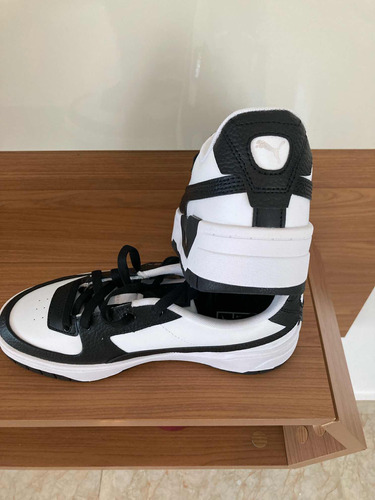 Tenis Puma Blanco Negro | Size 7us | $ 4800