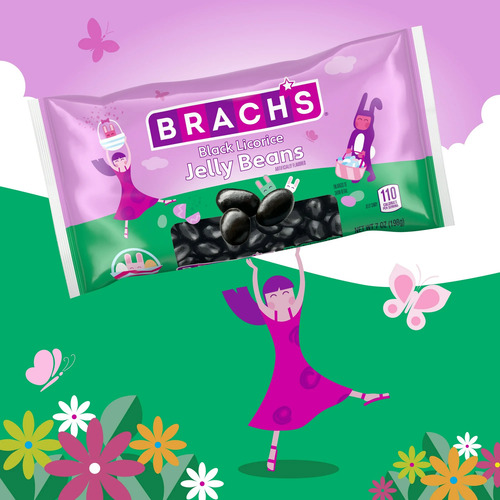 Brach's Black Licorice Jelly Beans Edicion Pascua 198g Ameri