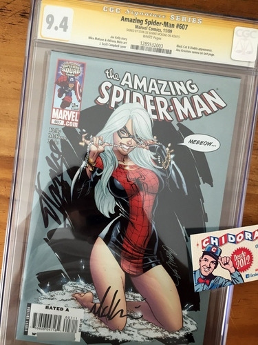 Comic Cgc - Amazing Spider-man #607 Campbell Stan Lee Firma