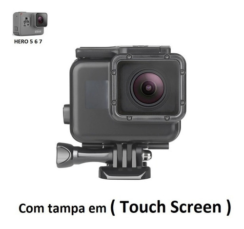 Caixa Estanque Preta Gopro 5 6 7 Black Blackout Com Nf-e