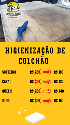 Higienização De Colchão E Estofados Com Menor Preço Do Rs