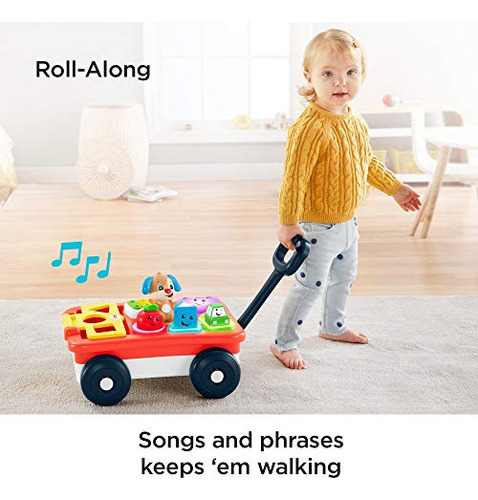 Pull Toy Wagon Fisher-price Ríe Y Aprende Pull & Play