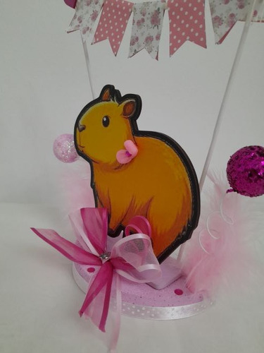 Adorno Para Torta Capibara En Fibrofacil X Capibara