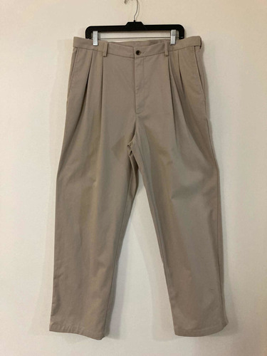 Pantalón Marca Haggar Talla 36x32 Beige Usado