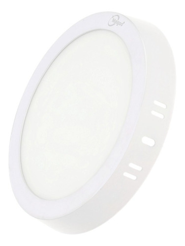 Panel Led  Luz Calida Circular Plafon 3000k 12w Sobreponer /e