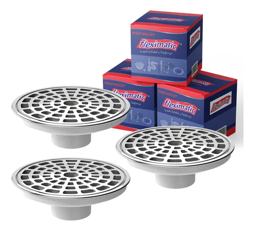 comprar Kit 3 Pzas Coladera Bisel Acero Inox Check Anti-olores 2333