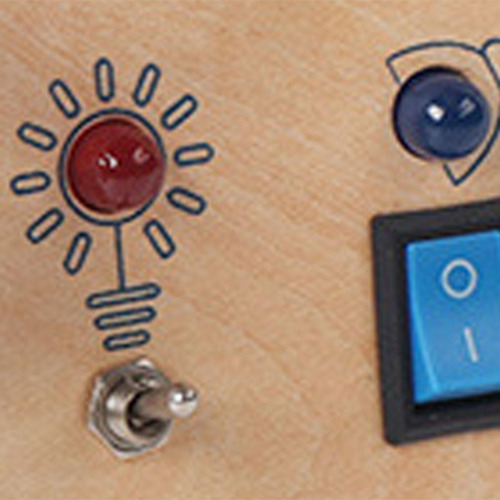 Tablero De Actividades Montessori Con Led, Tablero C