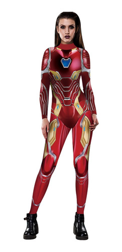 Captain Marvel Iron Woman - Medias De Cosplay De Impresión D